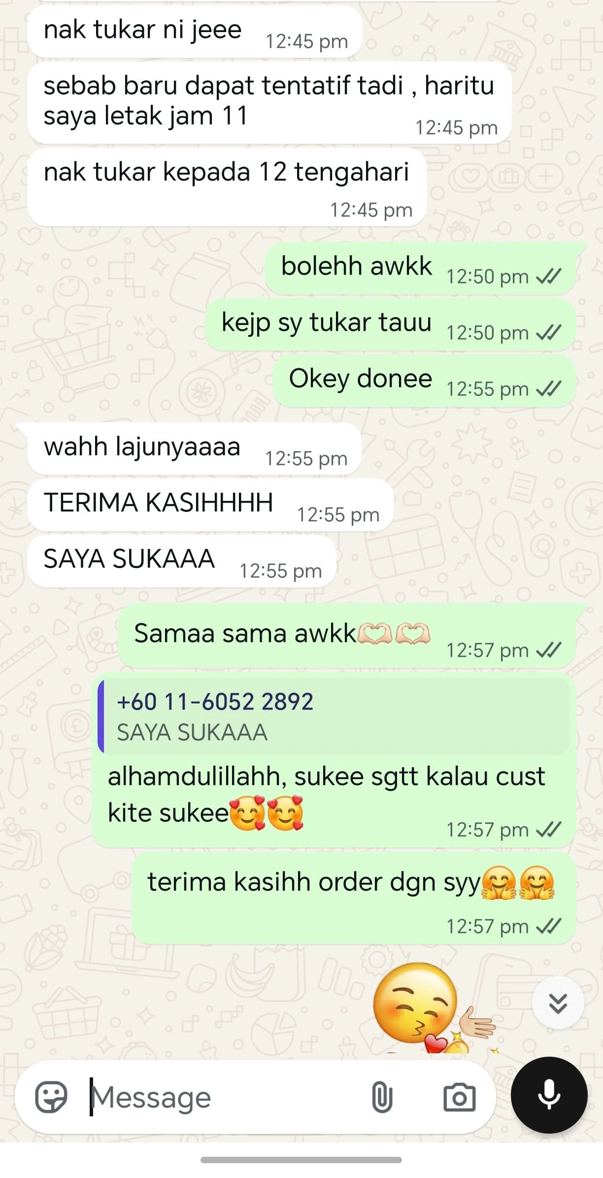 Testimoni pelanggan sebenar