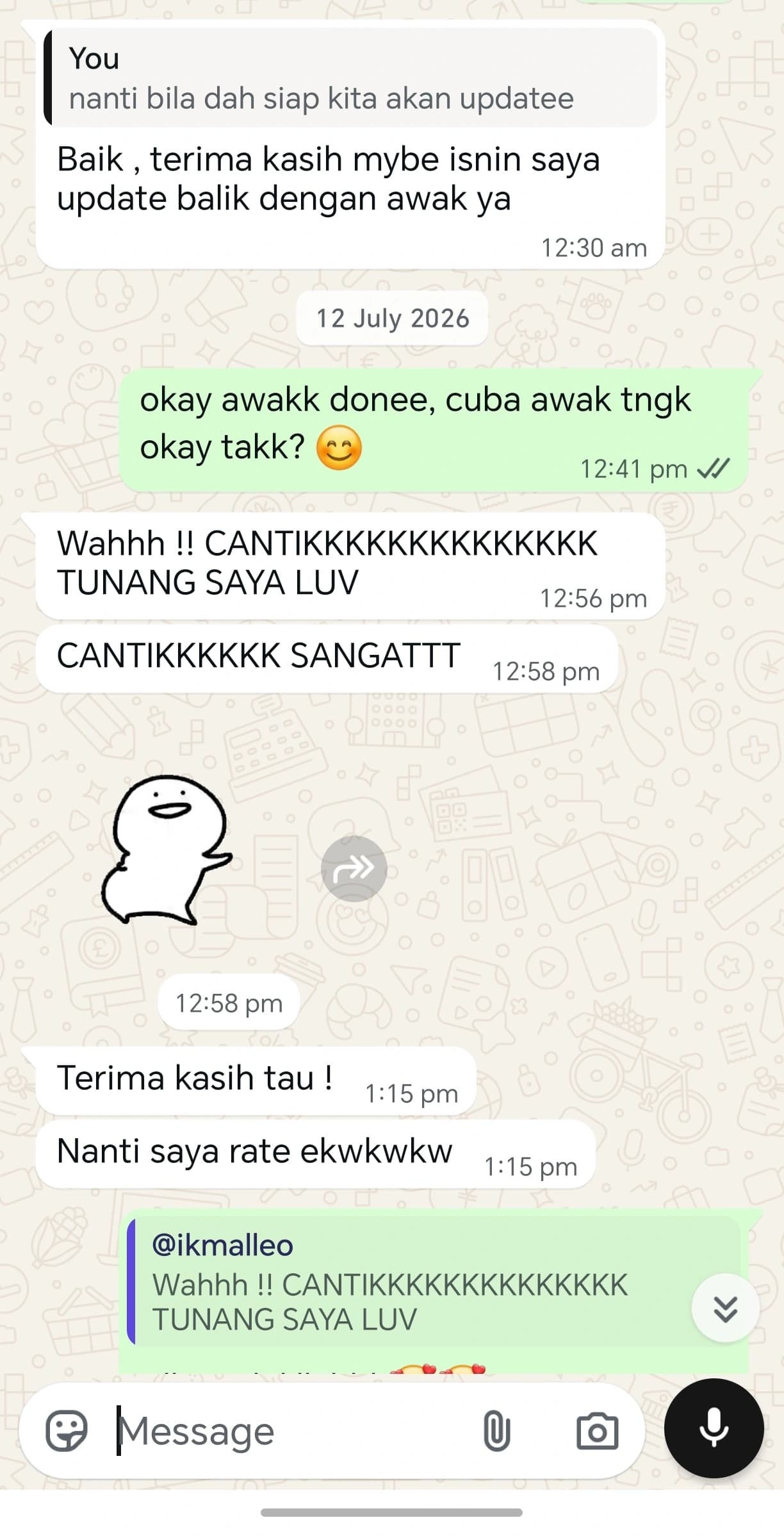 Testimoni pelanggan sebenar