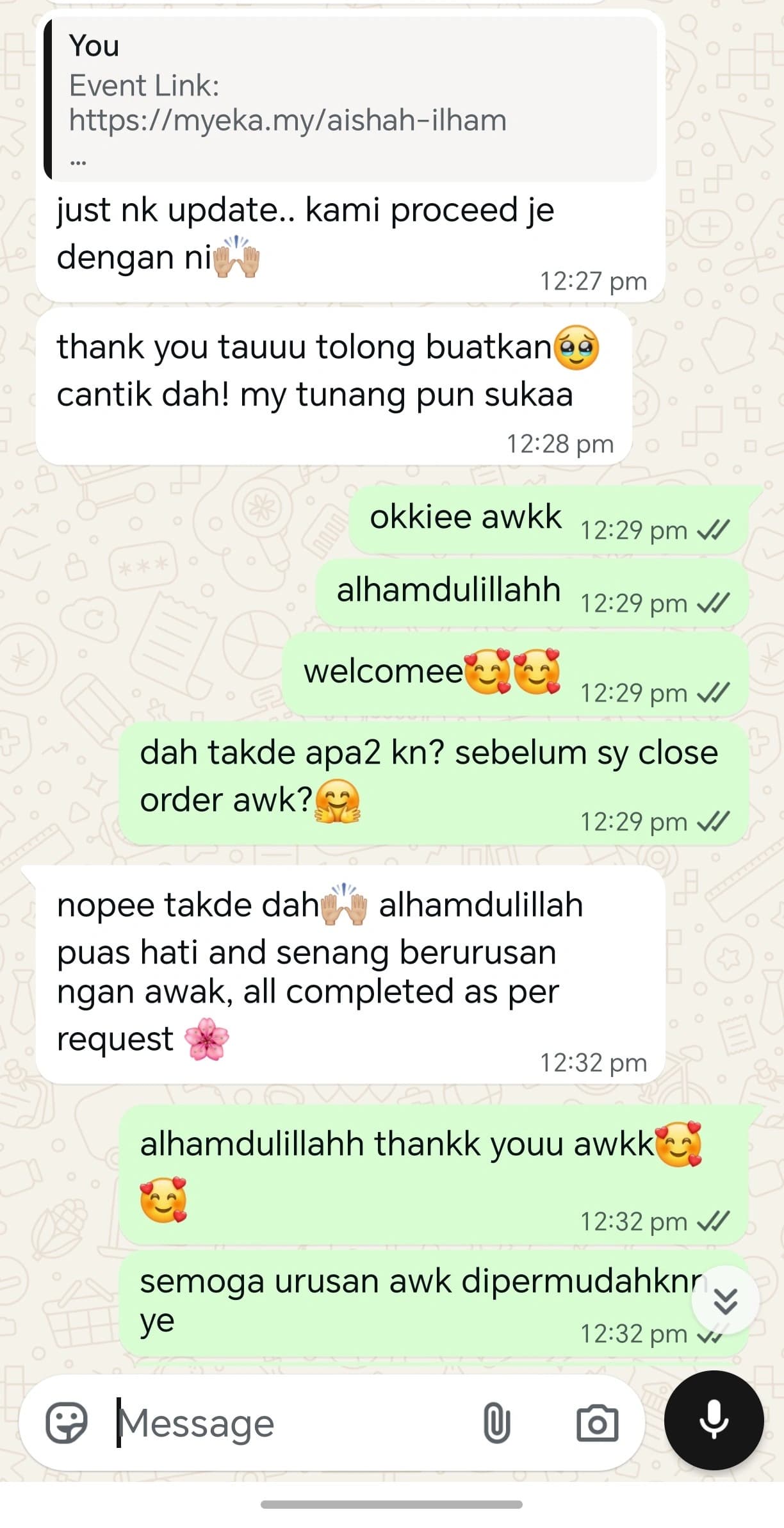 Testimoni pelanggan sebenar